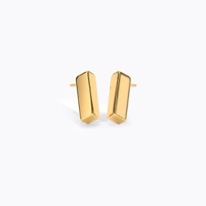 Neysa 22KT Gold Stud Earrings